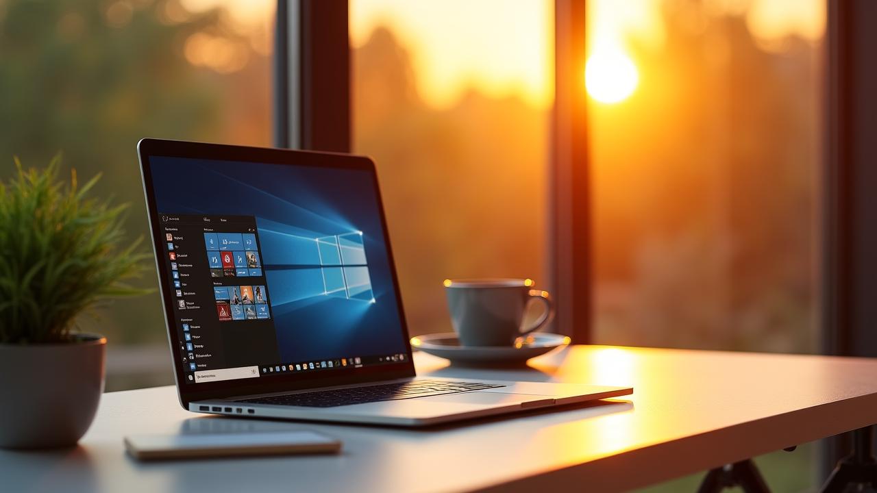 A calm and organized digital workspace environment showing peace of mind.